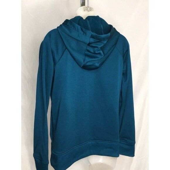 WOMENS Teal Under Armour XS loose fit hoodie pullover - Picture 4 of 6